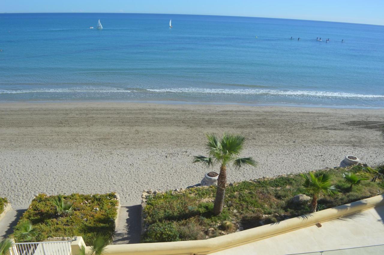 Maravilloso Apartamento Amanecer Cabo A Pie De Playa Y Mar En Chalet Roquetes Alicante Exterior foto