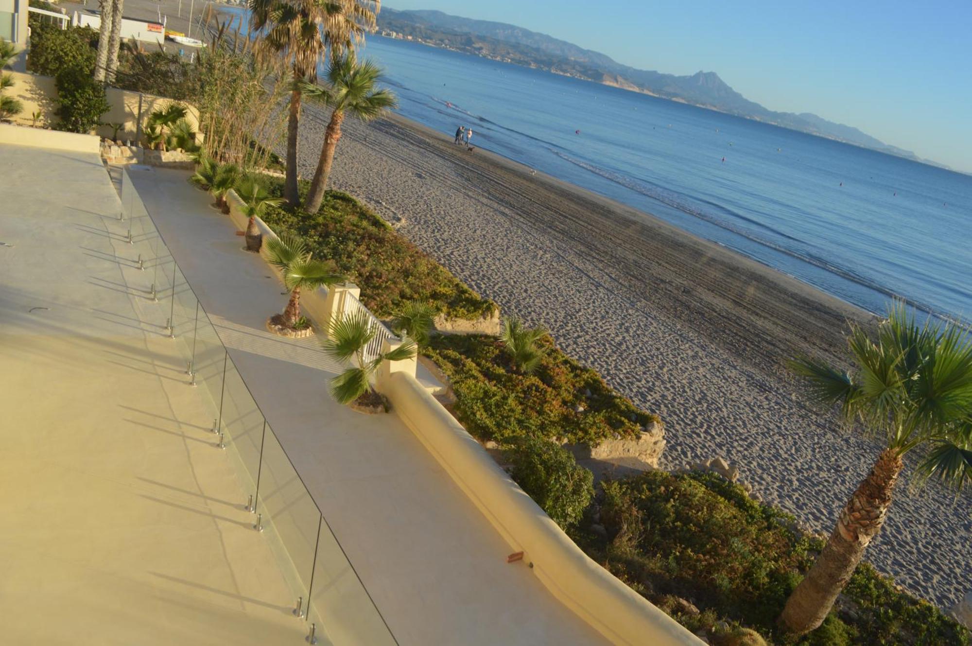 Maravilloso Apartamento Amanecer Cabo A Pie De Playa Y Mar En Chalet Roquetes Alicante Exterior foto