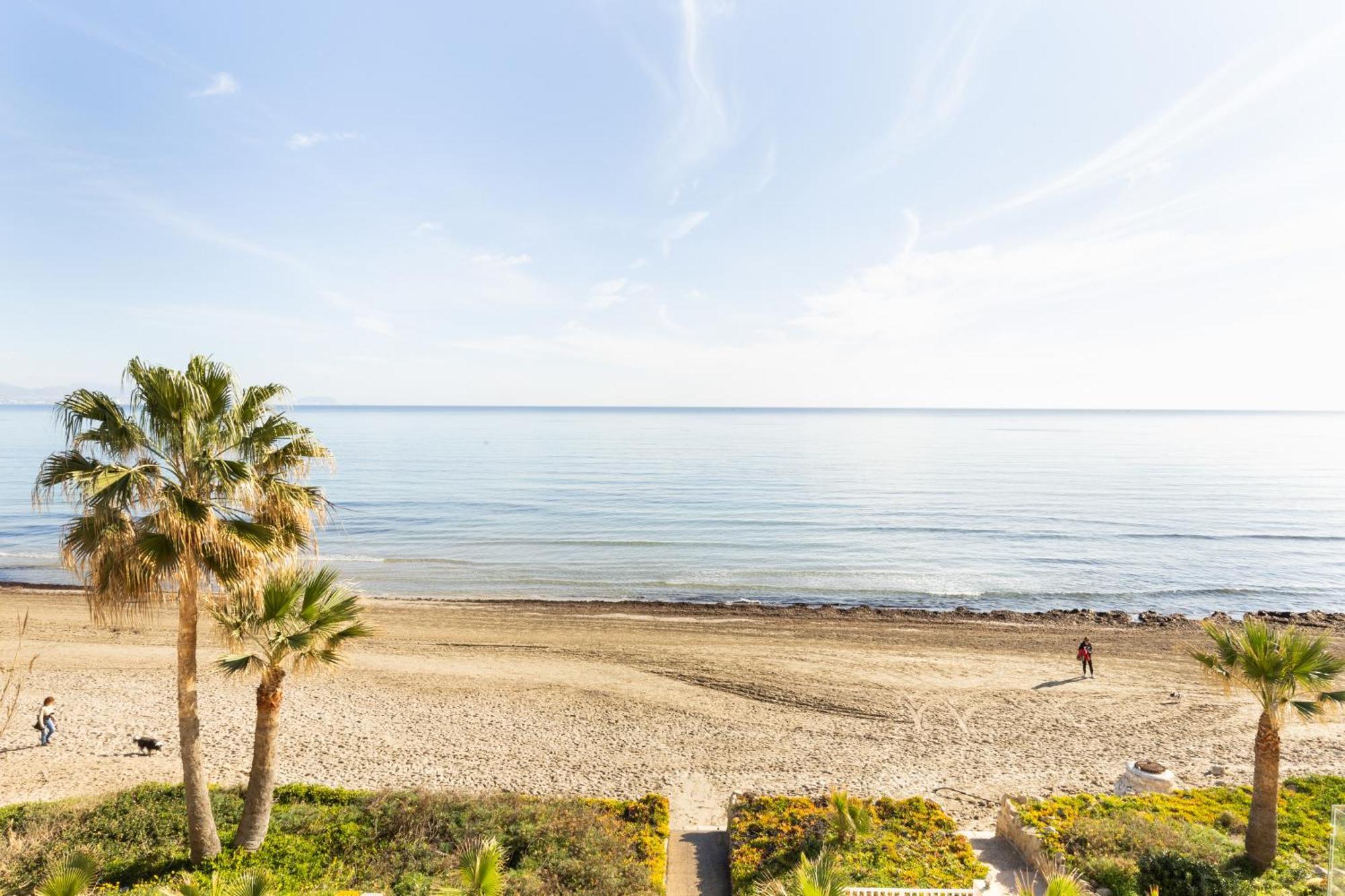 Maravilloso Apartamento Amanecer Cabo A Pie De Playa Y Mar En Chalet Roquetes Alicante Exterior foto