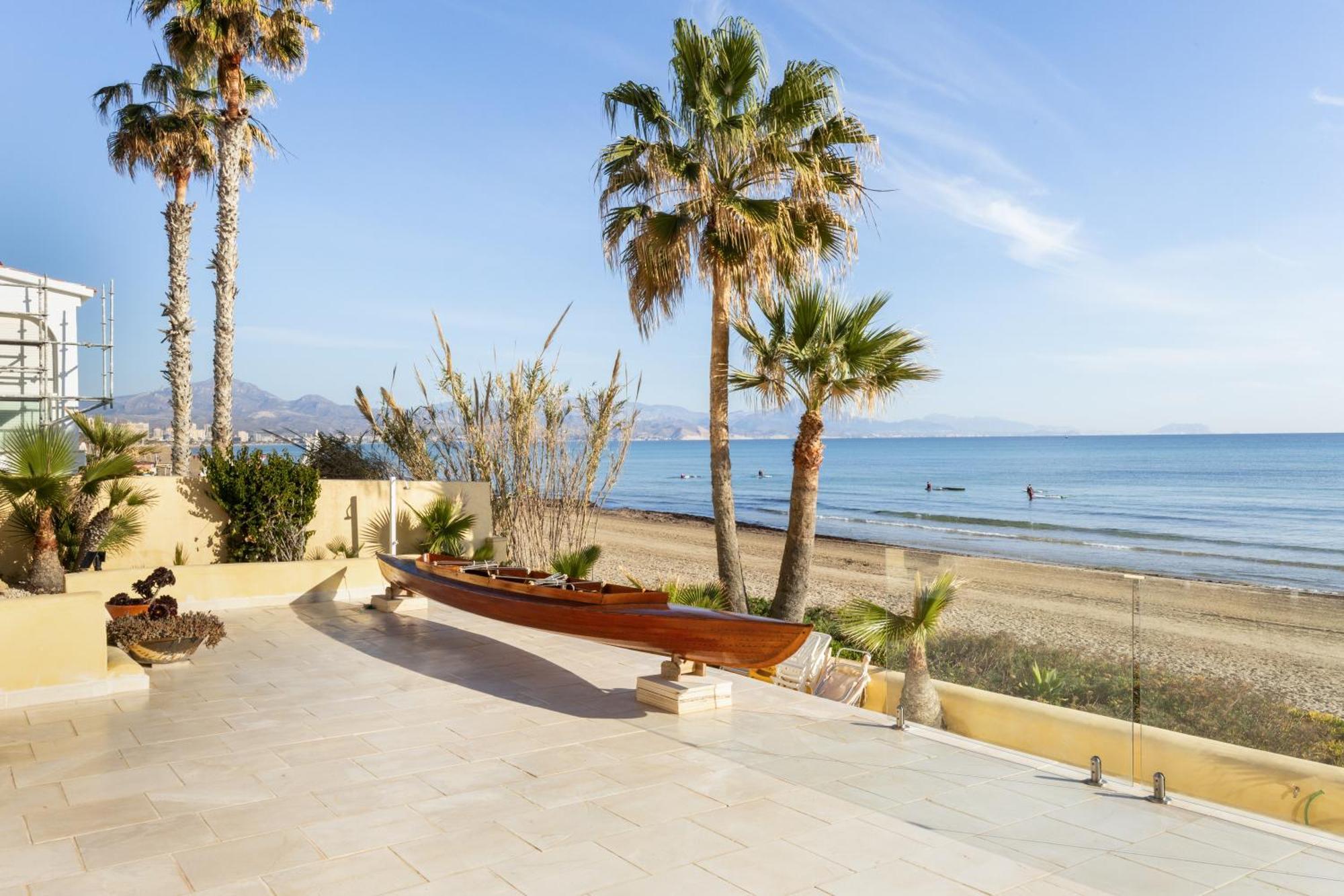 Maravilloso Apartamento Amanecer Cabo A Pie De Playa Y Mar En Chalet Roquetes Alicante Exterior foto